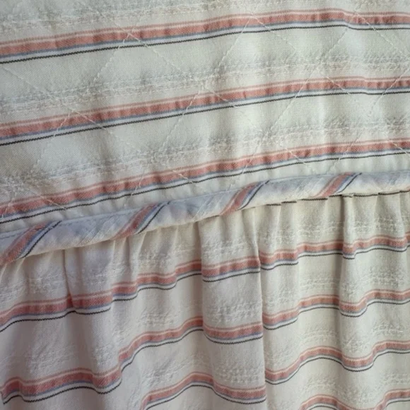 Christy Dawn Rare Pink Blue Stripe Dress Small - Picture 2 of 8